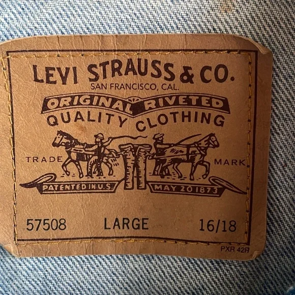 Vintage 90s Orange Tab Levi’s Denim Jacket - Picture 3 of 11